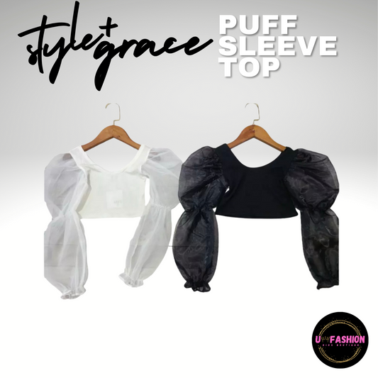 Style + Grace Puff Sleeve Top