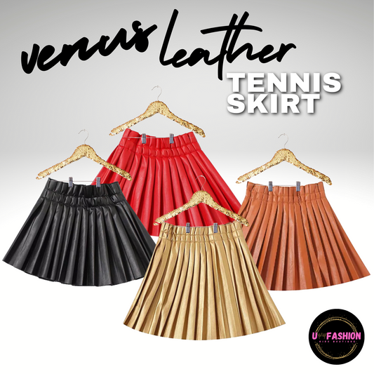 Venus Leather Tennis Skirt